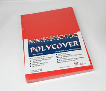 Report Covers - 50 Pack - Poly Covers - Leather Texture