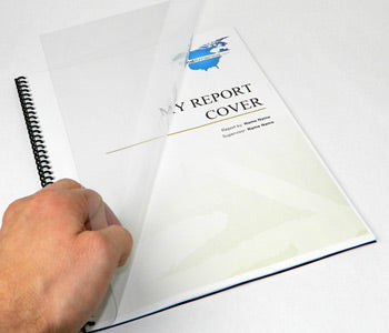 Report Covers - 100 Pack - Poly Covers CLEAR