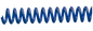 Blue PLASTIKOIL coil binding - 4:1 Pitch - 36" lengths