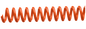 College Orange PLASTIKOIL coil binding - 4:1 Pitch - 36" lengths