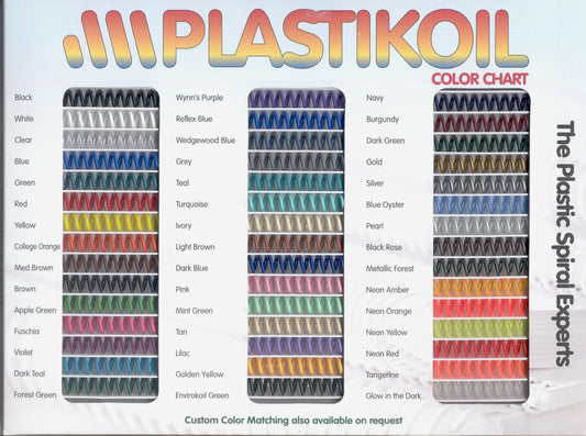 PLASTIKOIL Color Chart