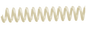 Ivory PLASTIKOIL coil binding - 4:1 Pitch - 36" lengths