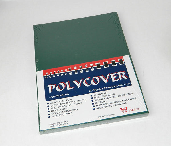 Report Covers - 50 Pack - Poly Covers - Leather Texture
