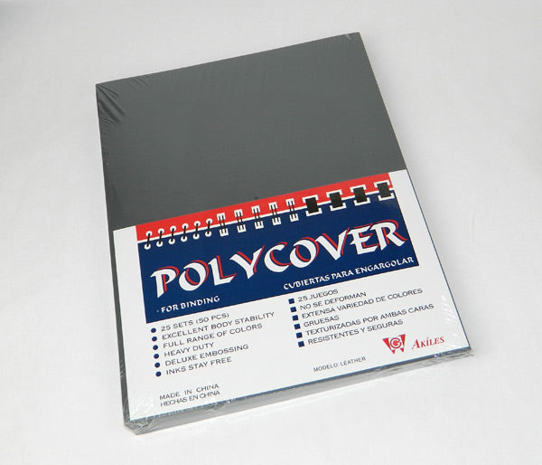 Report Covers - 50 Pack - Poly Covers - Leather Texture