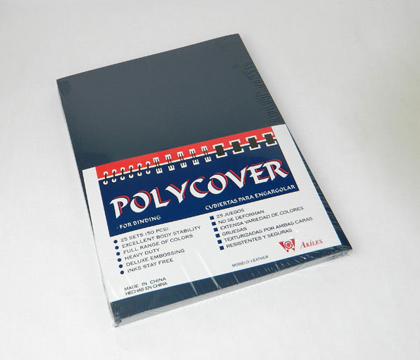 Report Covers - 50 Pack - Poly Covers - Leather Texture