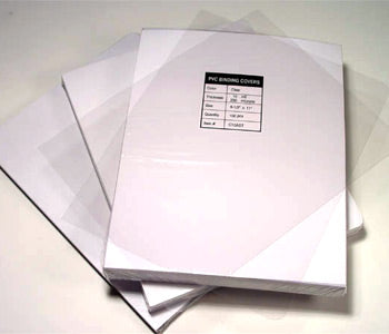 Report Covers - 100 Pack - Poly Covers CLEAR