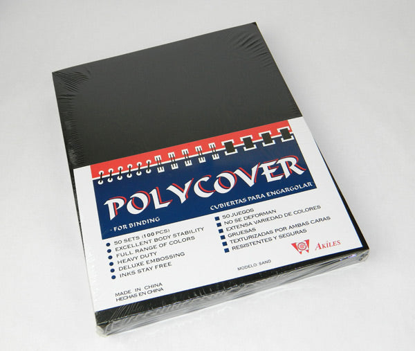 Report Covers - 100 Pack - Poly Covers - Sand Texture