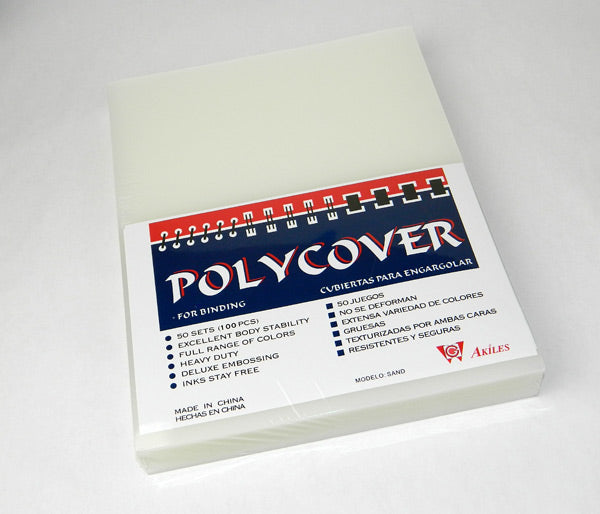 Report Covers - 100 Pack - Poly Covers - Sand Texture