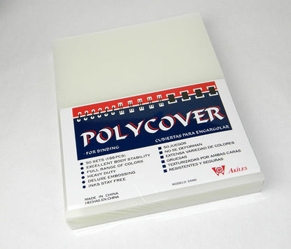 Report Covers - 100 Pack - Poly Covers - Sand Texture