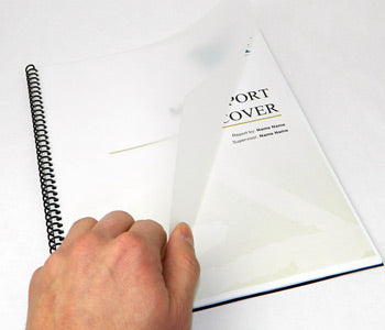 Report Covers - 100 Pack - Poly Covers - Sand Texture