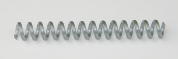 Silver PLASTIKOIL coil binding - 4:1 Pitch - 12"