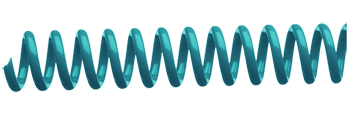 Teal PLASTIKOIL coil binding - 4:1 Pitch - 12"