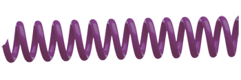 Violet PLASTIKOIL coil binding - 4:1 Pitch - 36" lengths